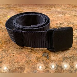 Mens Belt Casual Navy Blue Strong Polyester belt.